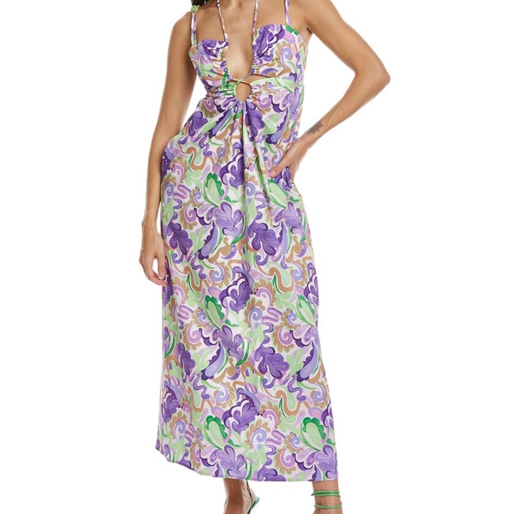 NWT Suboo botanical keyhole front maxi dress! Size M